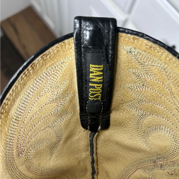 **SOLD**Vintage Dan Post Lizard Cowboy Boots Men’s 9D Brown & Black Rare Exotic - Picture 9 of 9